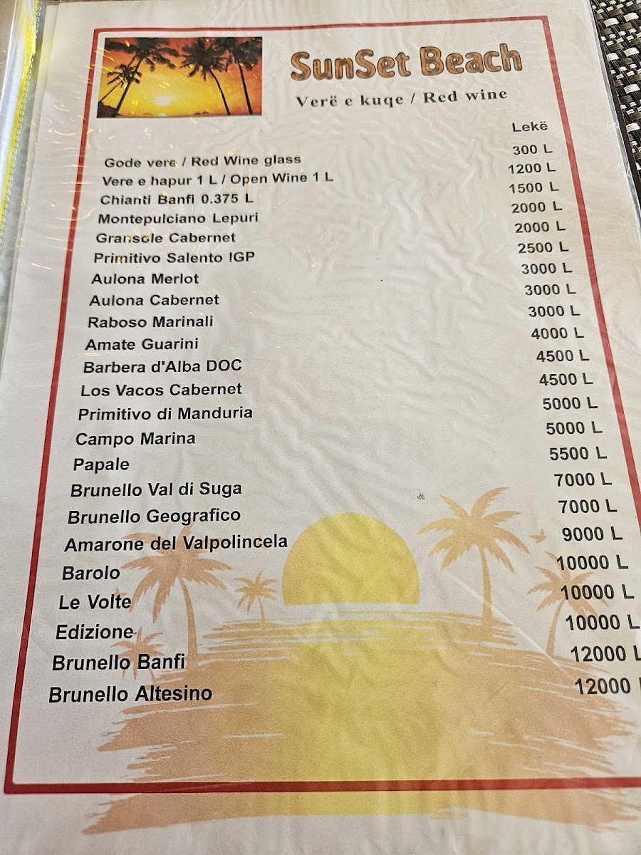 Menu Bar Pizzeria Sunset-10